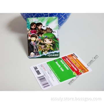 Game card,PVC Game Card